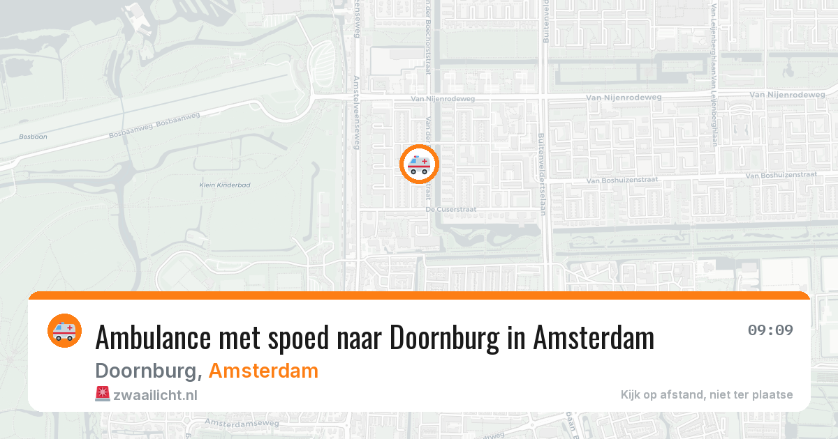 Ambulance met spoed naar Doornburg in Amsterdam — 19 mei 2026