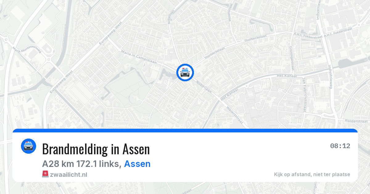Brandmelding in Assen — 14 apr 2026