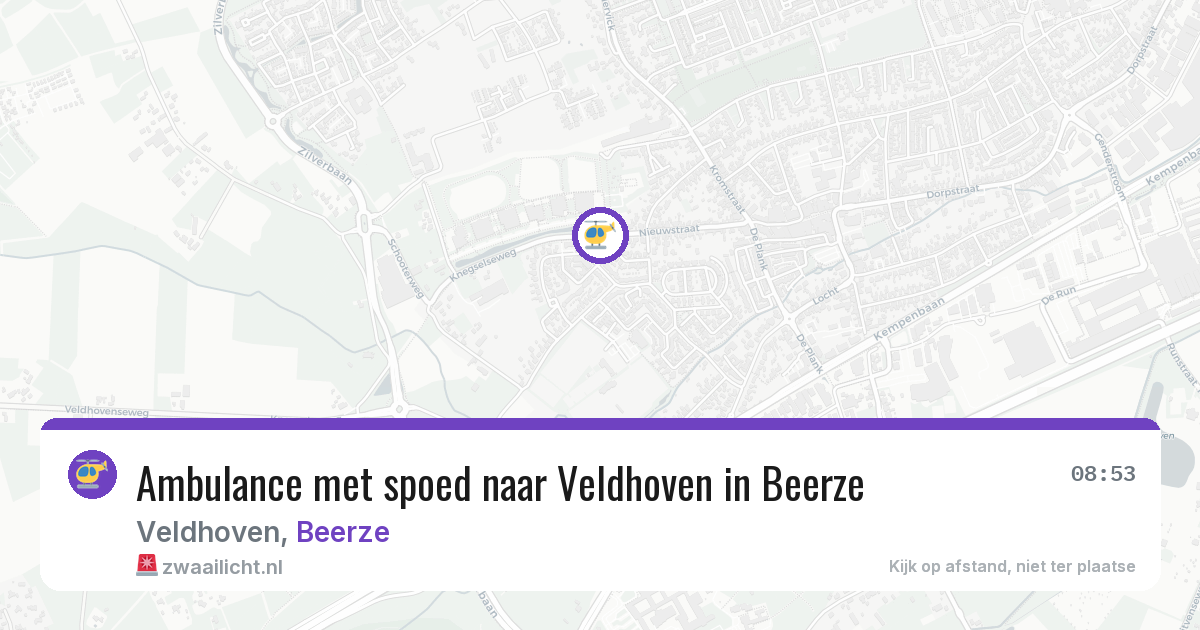 Ambulance met spoed naar Veldhoven in Beerze — 5 apr 2026
