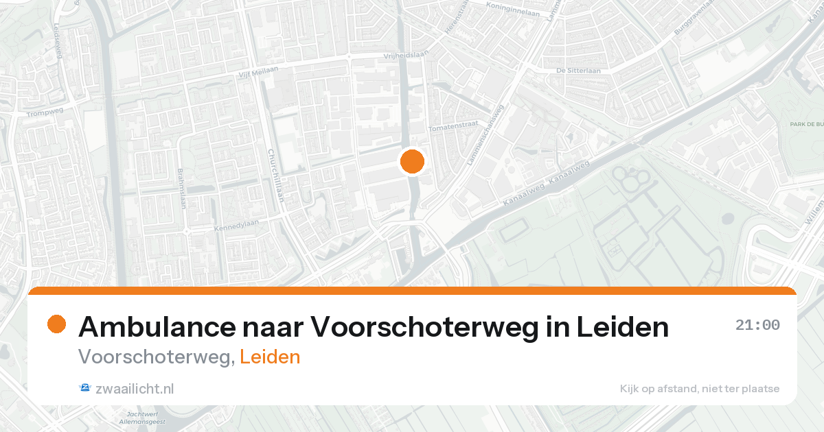 Ambulance naar Voorschoterweg in Leiden — 13 apr 2026