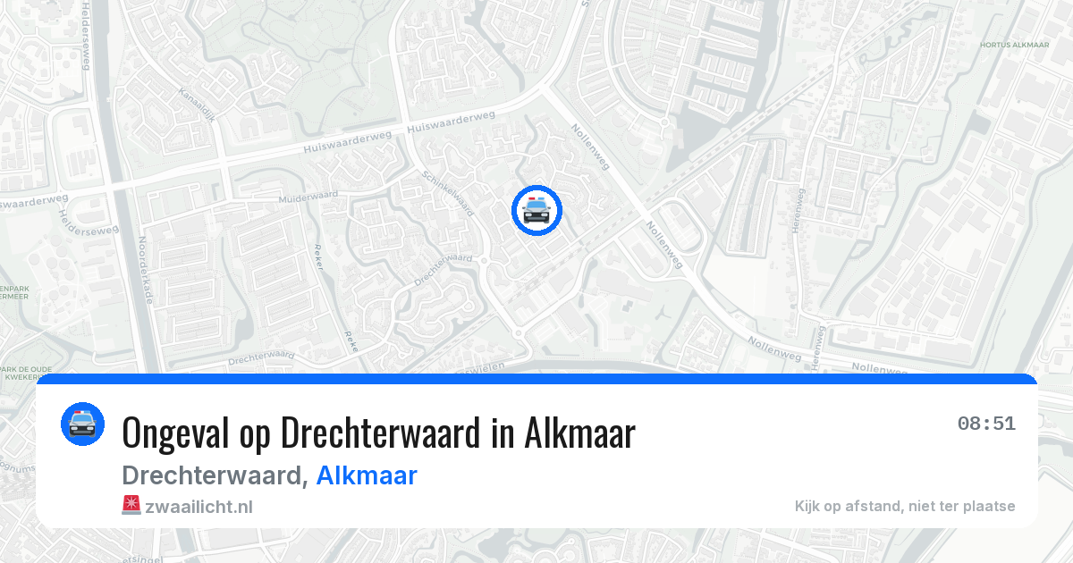 Ongeval op Drechterwaard in Alkmaar — 16 jun 2026