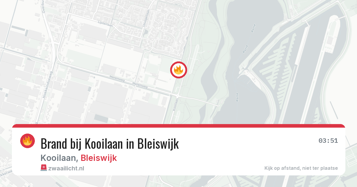 Brand bij Kooilaan in Bleiswijk — 5 jul 2026
