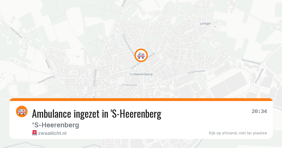 Ambulance ingezet in 'S-Heerenberg — 31 jul 2026