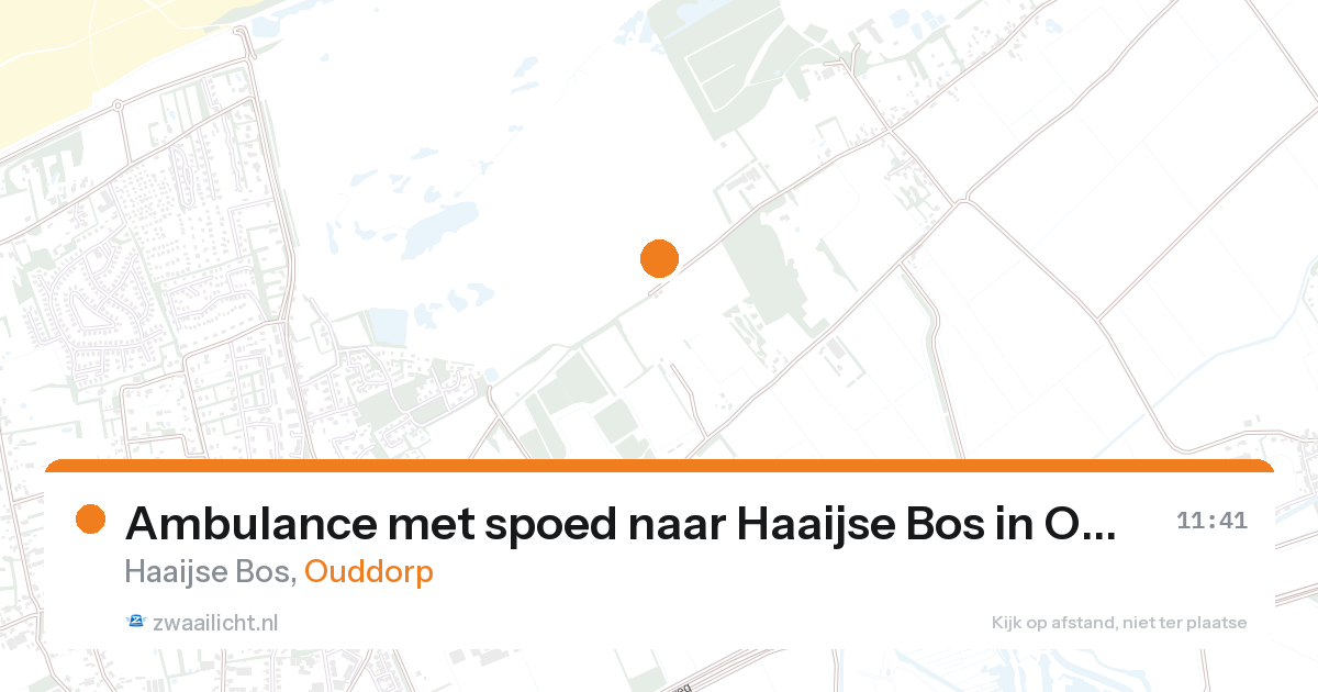 Ambulance met spoed naar Haaijse Bos in Ouddorp — 11 jun 2026