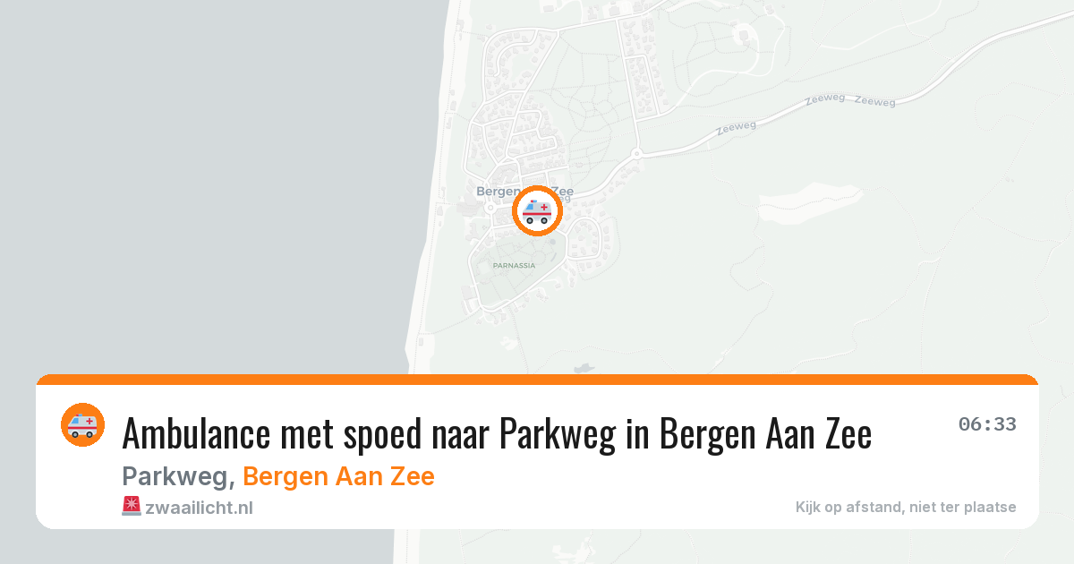 Ambulance met spoed naar Parkweg in Bergen Aan Zee — 5 jun 2026