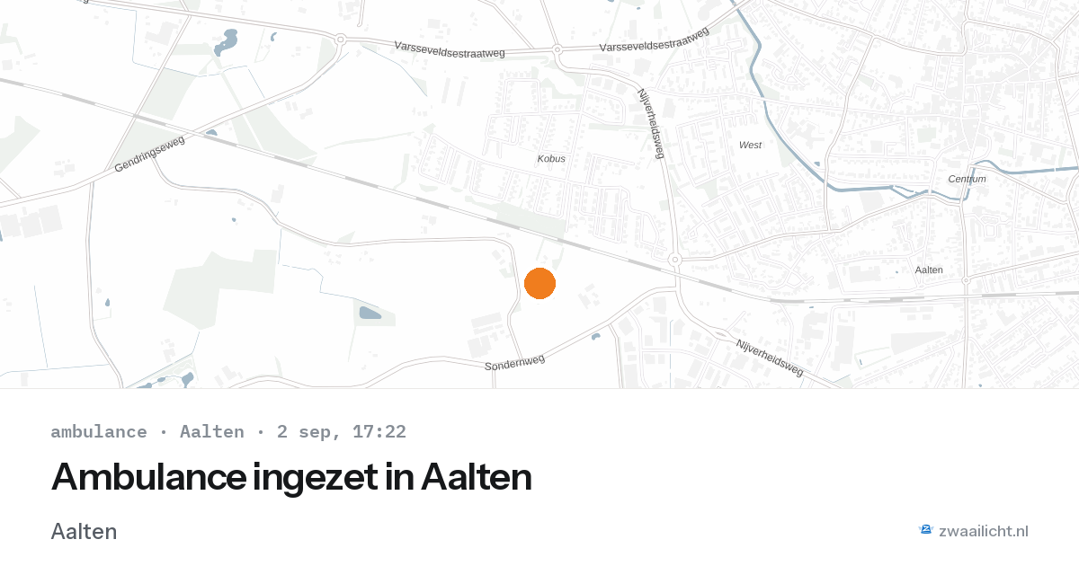 Ambulance ingezet in Aalten — 2 sep 2026