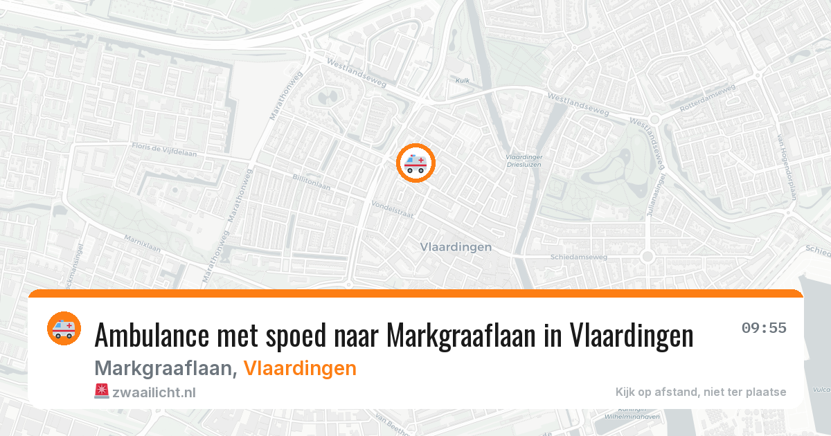 Ambulance met spoed naar Markgraaflaan in Vlaardingen — 31 jul 2026
