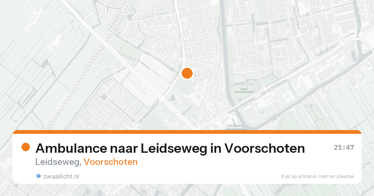 Ambulance naar Leidseweg in Voorschoten — 24 aug 2026