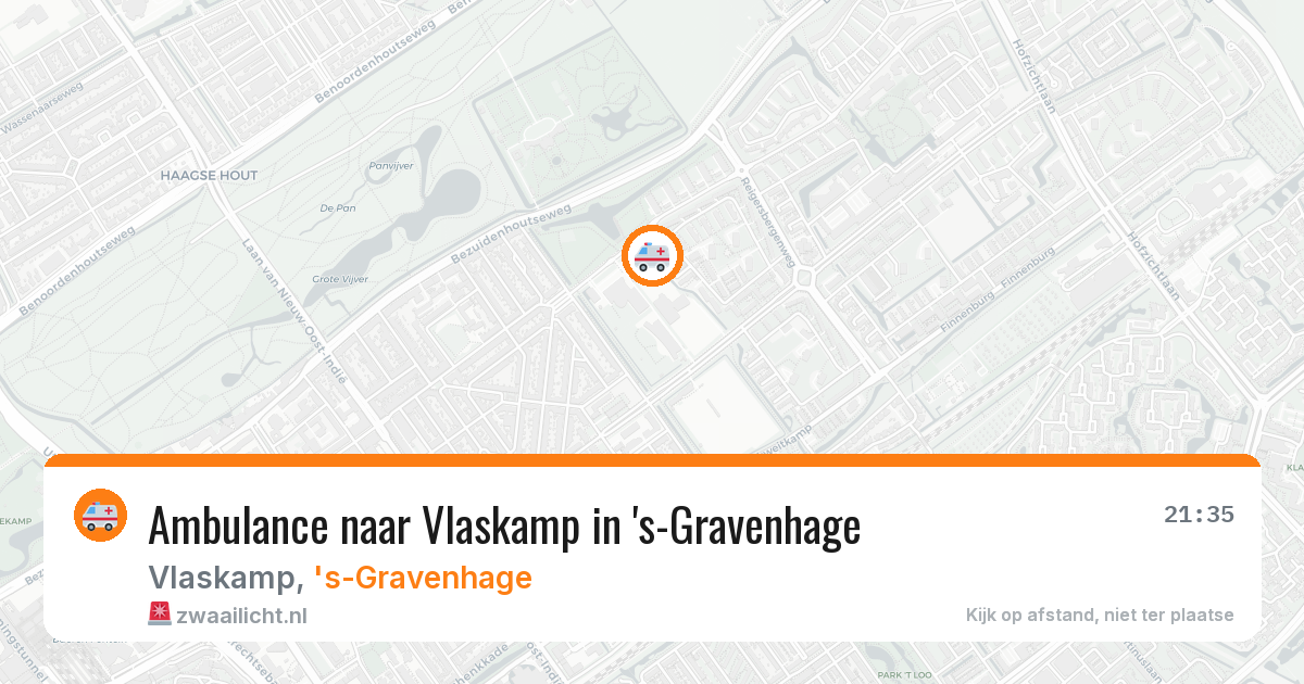 Ambulance naar Vlaskamp in 's-Gravenhage — 16 mei 2026