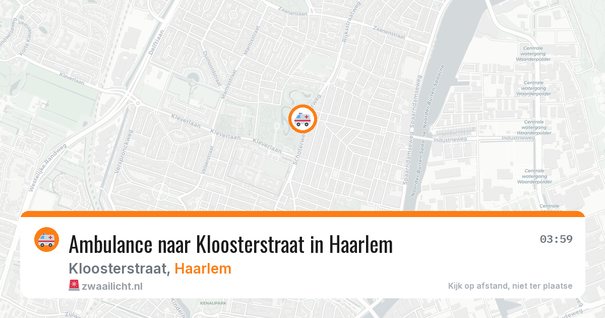 Ambulance naar Kloosterstraat in Haarlem — 23 apr 2026