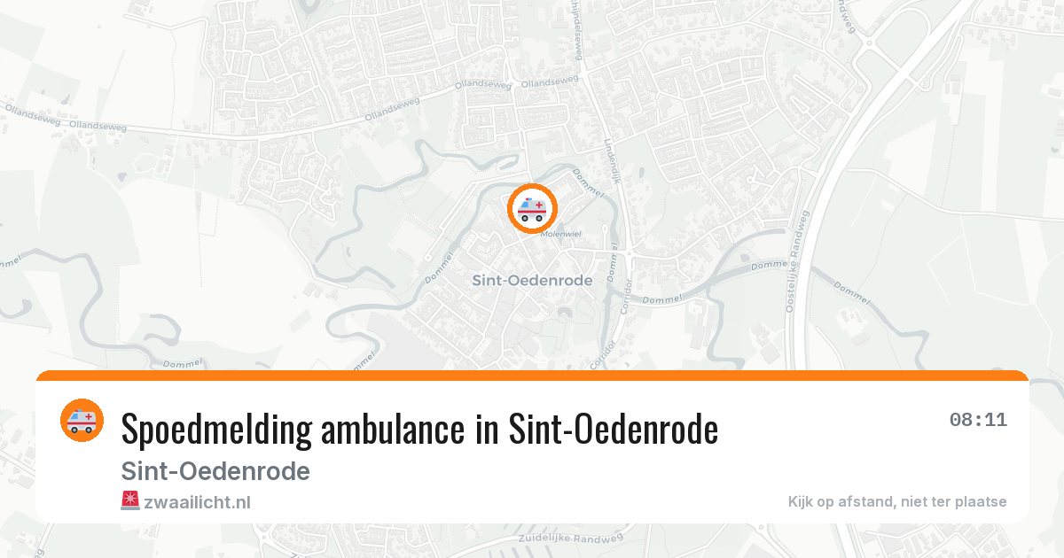 Spoedmelding ambulance in Sint-Oedenrode — 19 mei 2026