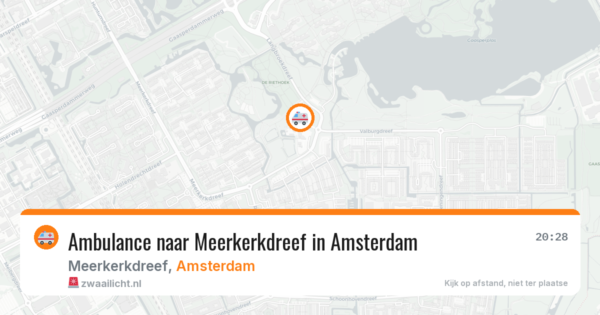 Ambulance naar Meerkerkdreef in Amsterdam — 15 jul 2026