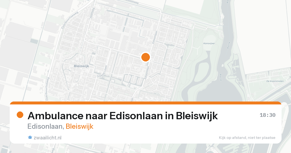 Ambulance naar Edisonlaan in Bleiswijk — 7 jul 2026
