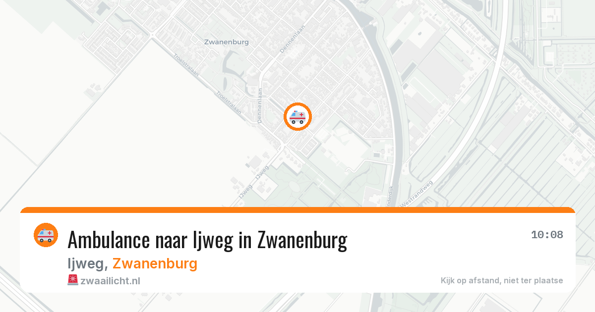 Ambulance naar Ijweg in Zwanenburg — 1 jun 2026