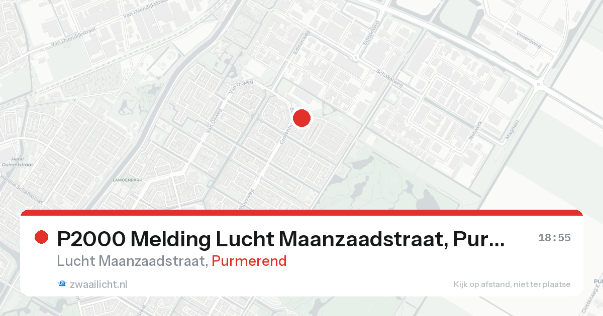 P2000 Melding Lucht Maanzaadstraat, Purmerend — 6 feb 2026