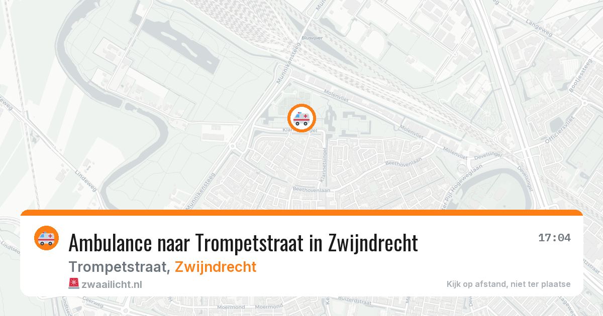 Ambulance naar Trompetstraat in Zwijndrecht — 13 aug 2026