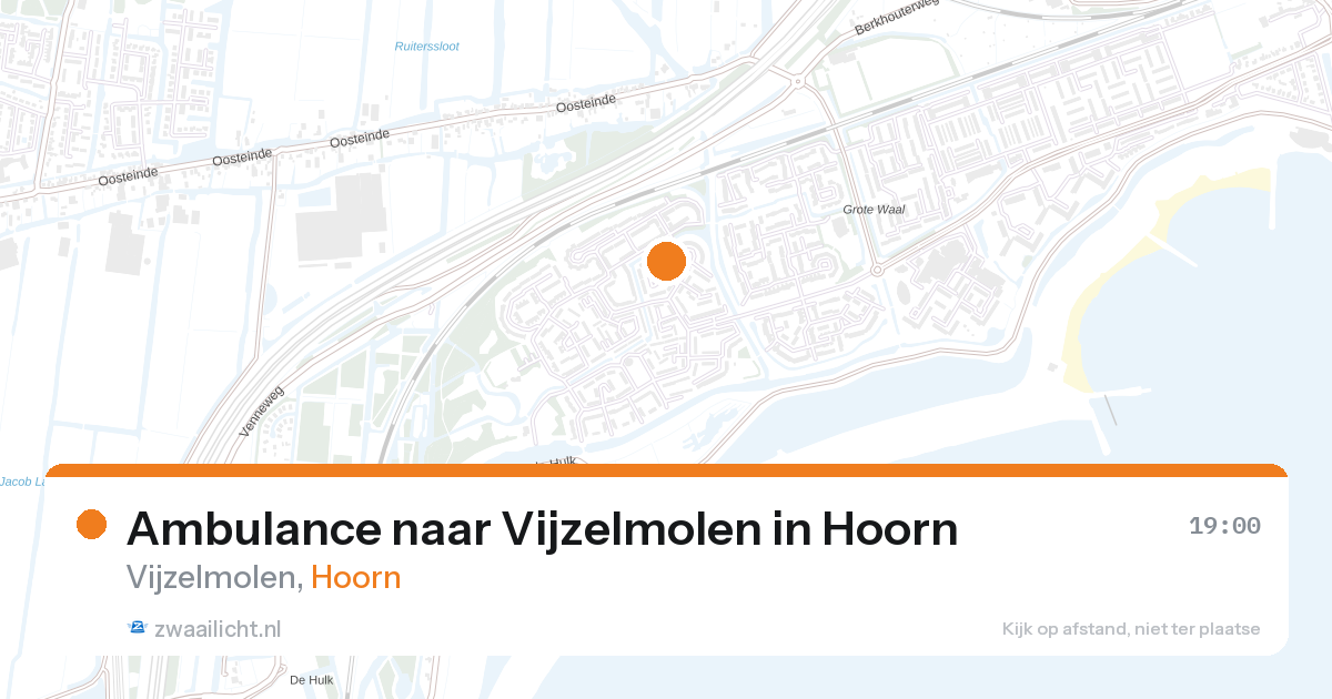 Ambulance naar Vijzelmolen in Hoorn — 27 aug 2026