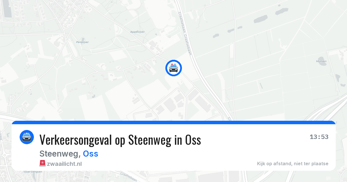 Verkeersongeval op Steenweg in Oss — 9 mei 2026