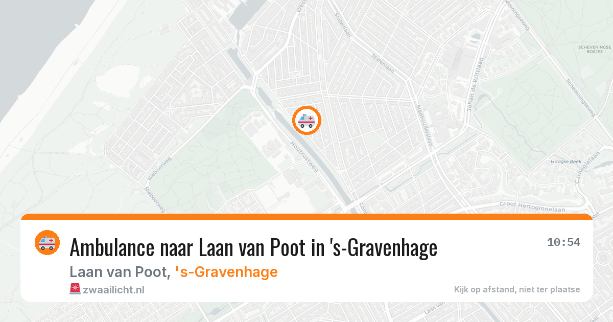 Ambulance naar Laan van Poot in 's-Gravenhage — 18 mei 2026