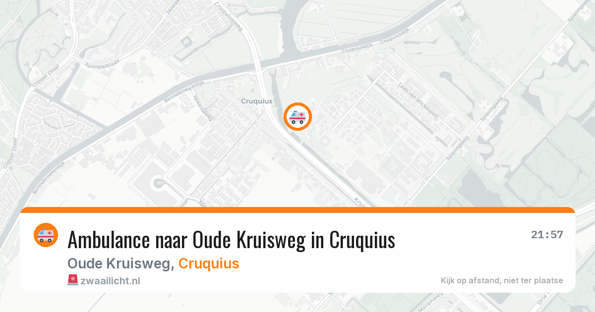 Ambulance naar Oude Kruisweg in Cruquius — 26 mrt 2026