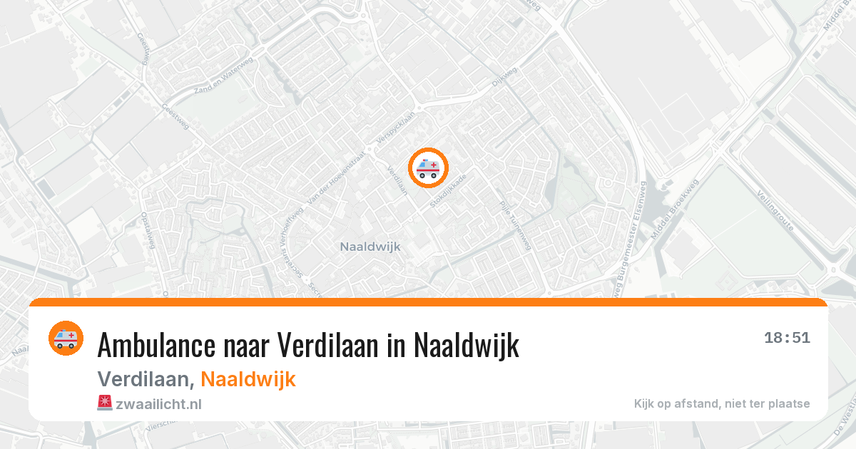 Ambulance naar Verdilaan in Naaldwijk — 11 aug 2026