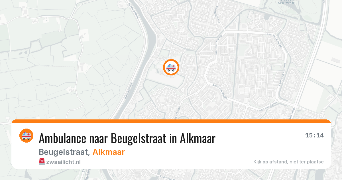 Ambulance naar Beugelstraat in Alkmaar — 18 mrt 2026
