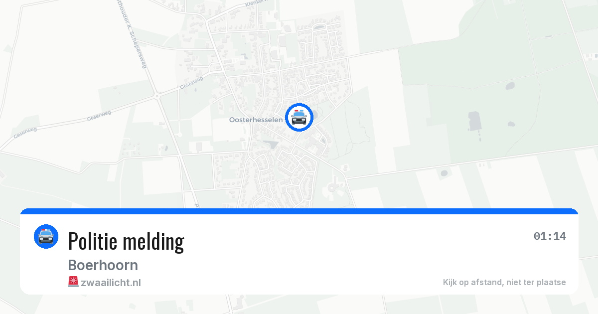 Politie melding — 6 mei 2026
