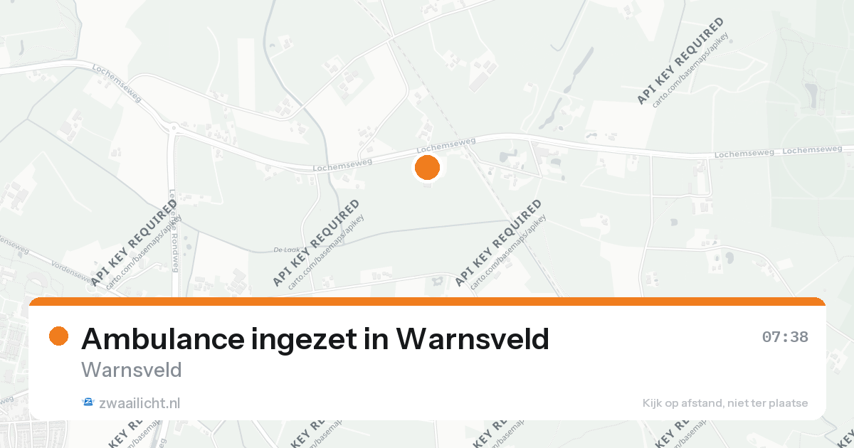 Ambulance ingezet in Warnsveld — 24 aug 2026