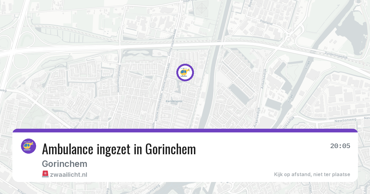 Ambulance ingezet in Gorinchem — 21 jun 2026