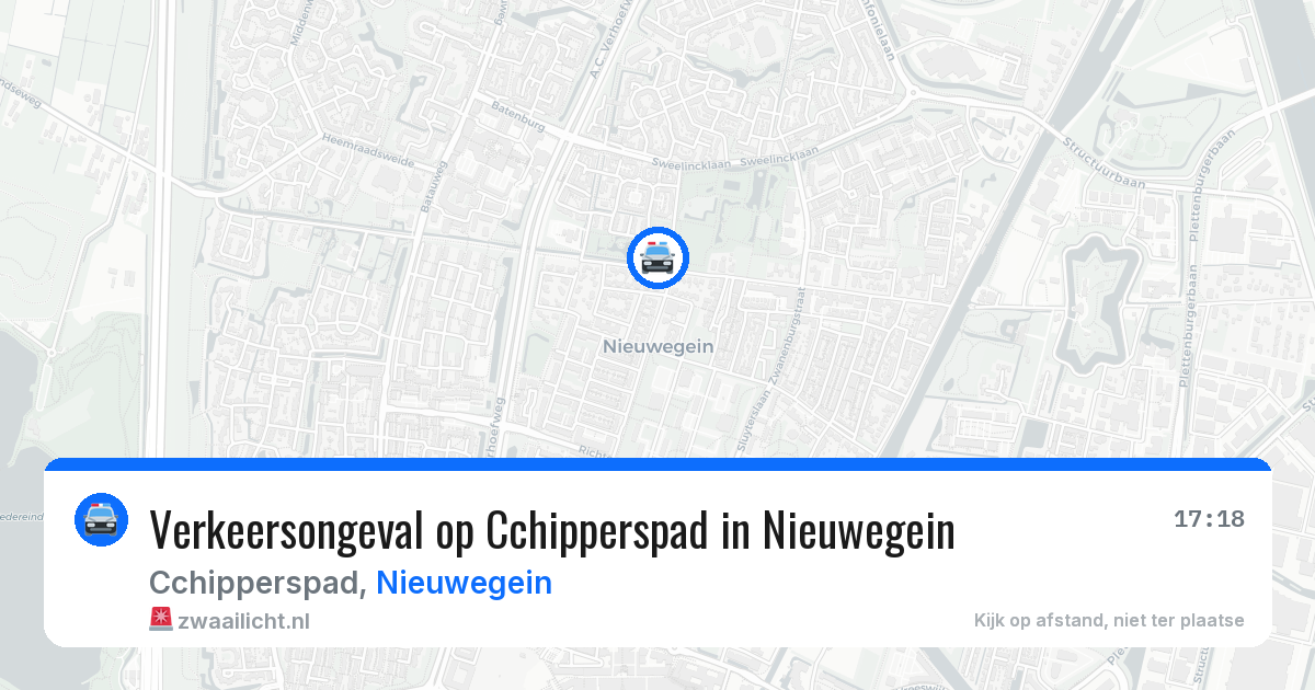 Verkeersongeval op Cchipperspad in Nieuwegein — 25 jun 2026