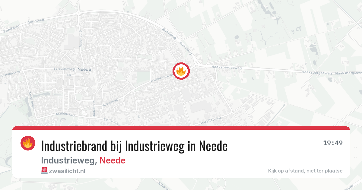 Industriebrand bij Industrieweg in Neede — 29 jun 2026