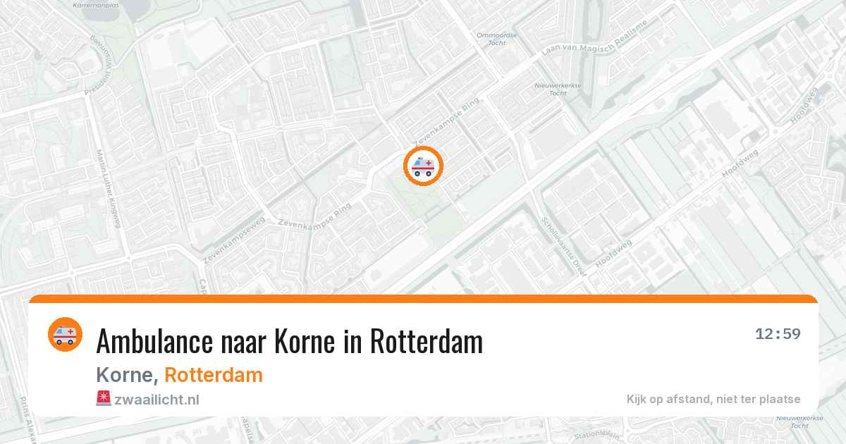Ambulance naar Korne in Rotterdam — 17 jul 2026