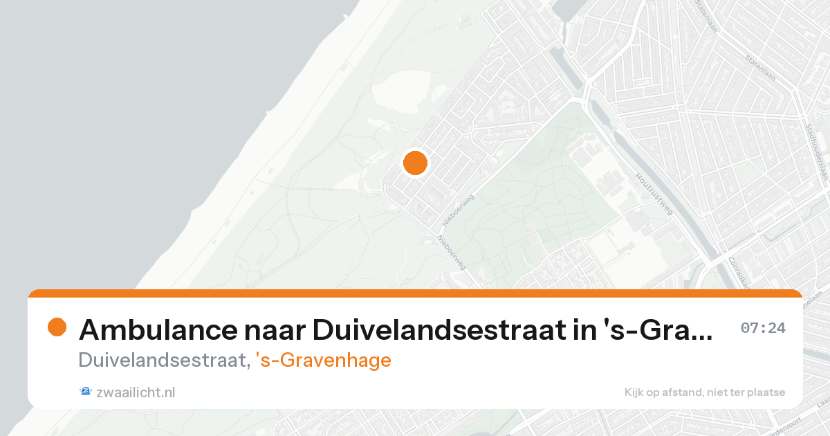 Ambulance naar Duivelandsestraat in 's-Gravenhage — 20 aug 2026