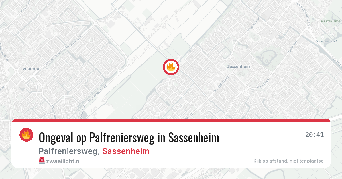 Ongeval op Palfreniersweg in Sassenheim — 6 mei 2026