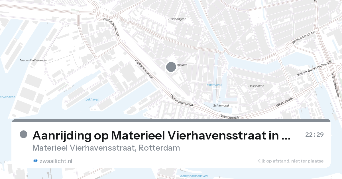 Aanrijding op Materieel Vierhavensstraat in Rotterdam — 31 jan 2026