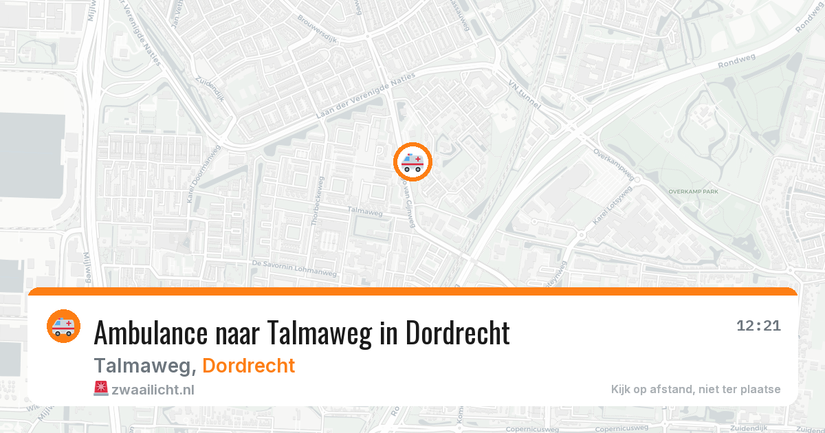 Ambulance naar Talmaweg in Dordrecht — 6 apr 2026