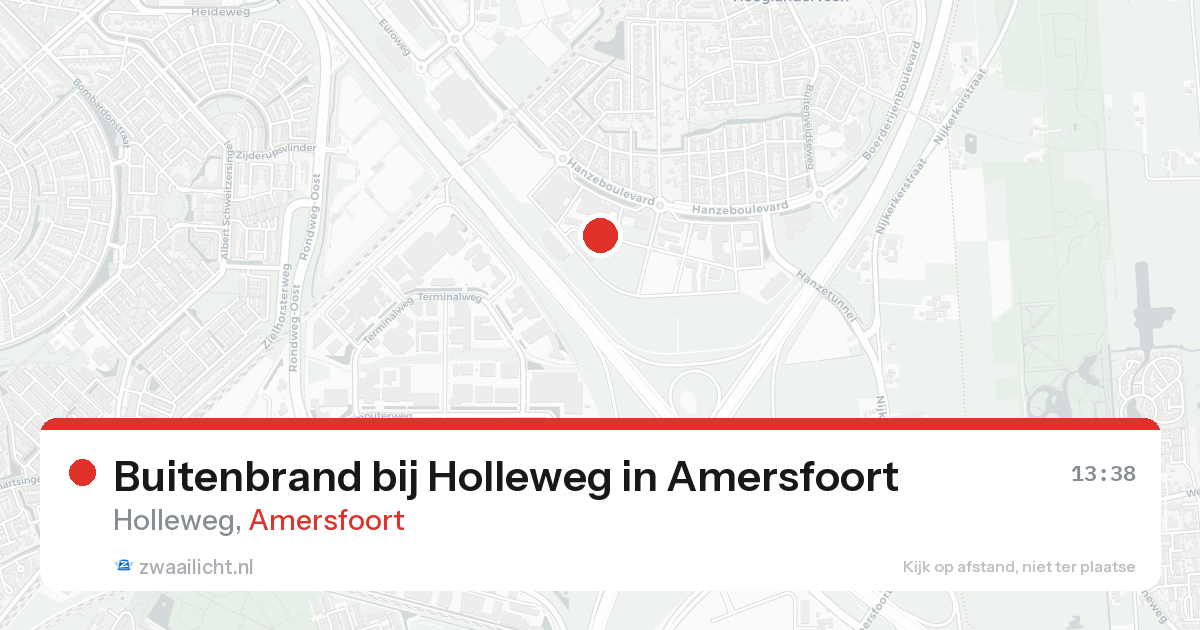 Buitenbrand bij Holleweg in Amersfoort — 19 aug 2026