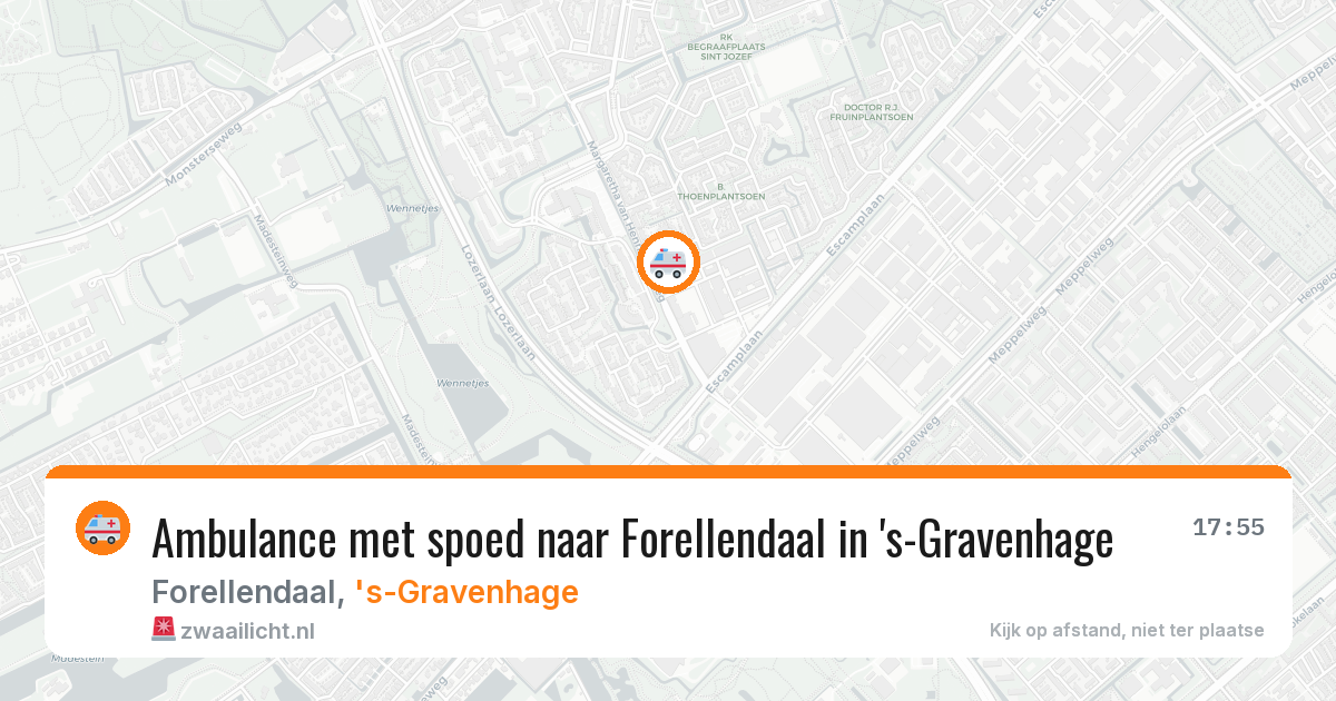 Ambulance met spoed naar Forellendaal in 's-Gravenhage — 11 jul 2026