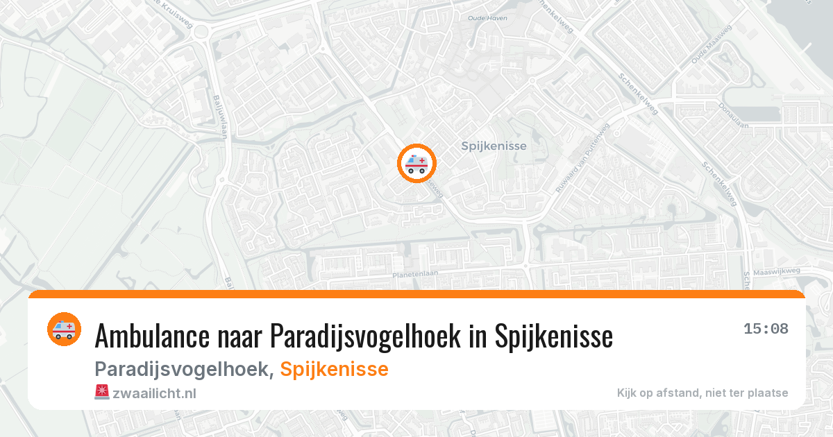 Ambulance naar Paradijsvogelhoek in Spijkenisse — 27 apr 2026