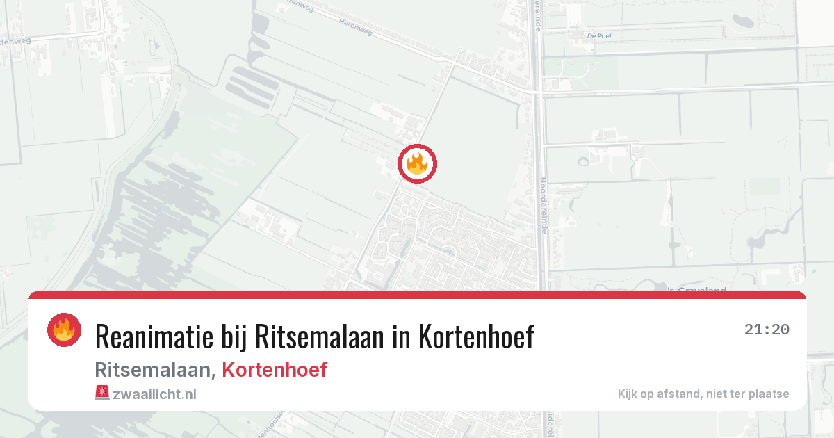 Reanimatie bij Ritsemalaan in Kortenhoef — 11 jul 2026