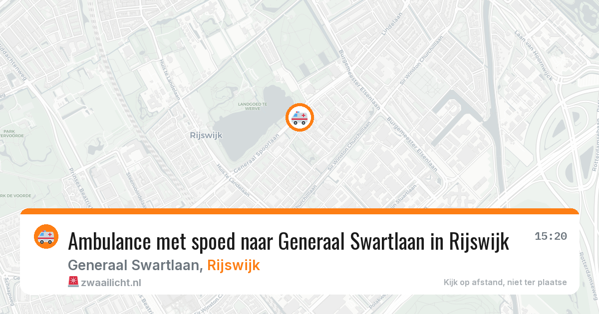 Ambulance met spoed naar Generaal Swartlaan in Rijswijk — 4 mei 2026