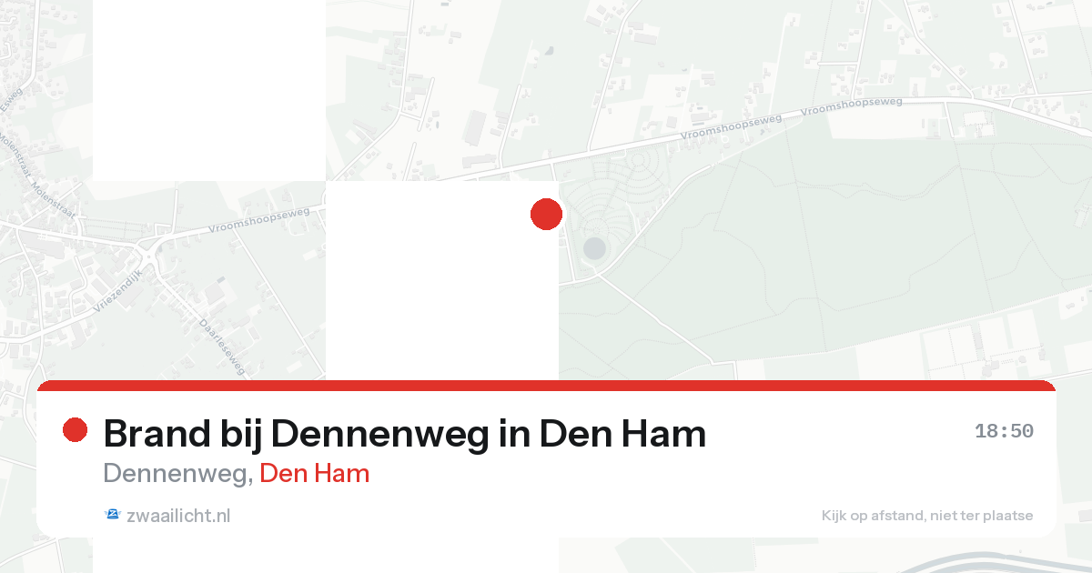 Brand bij Dennenweg in Den Ham — 16 aug 2026
