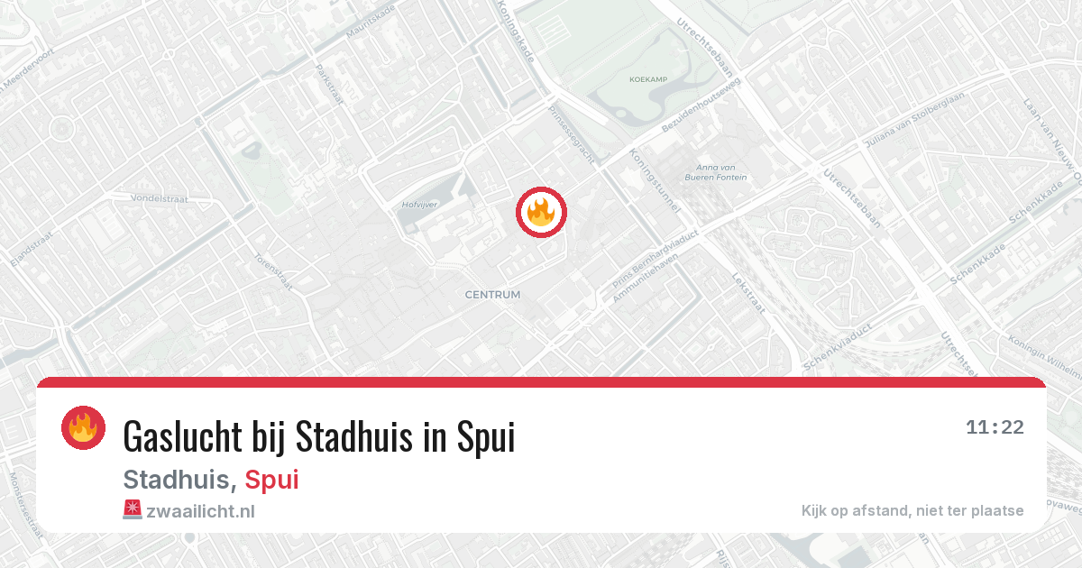 Gaslucht bij Stadhuis in Spui — 4 mrt 2026