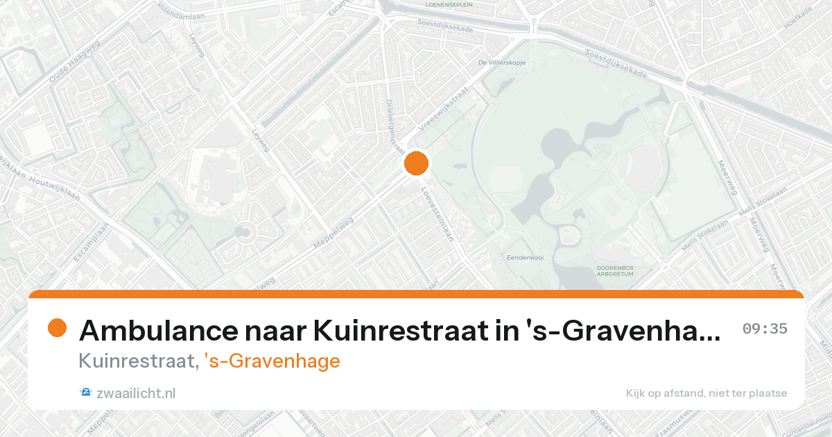 Ambulance naar Kuinrestraat in 's-Gravenhage — 26 aug 2026