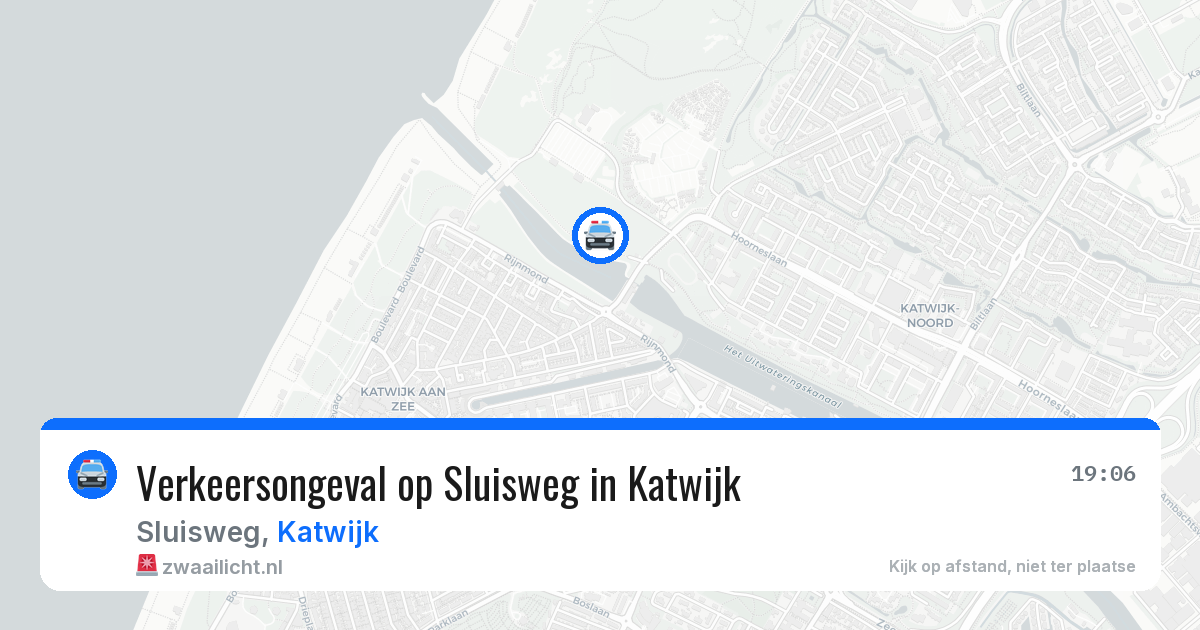 Verkeersongeval op Sluisweg in Katwijk — 17 jul 2026