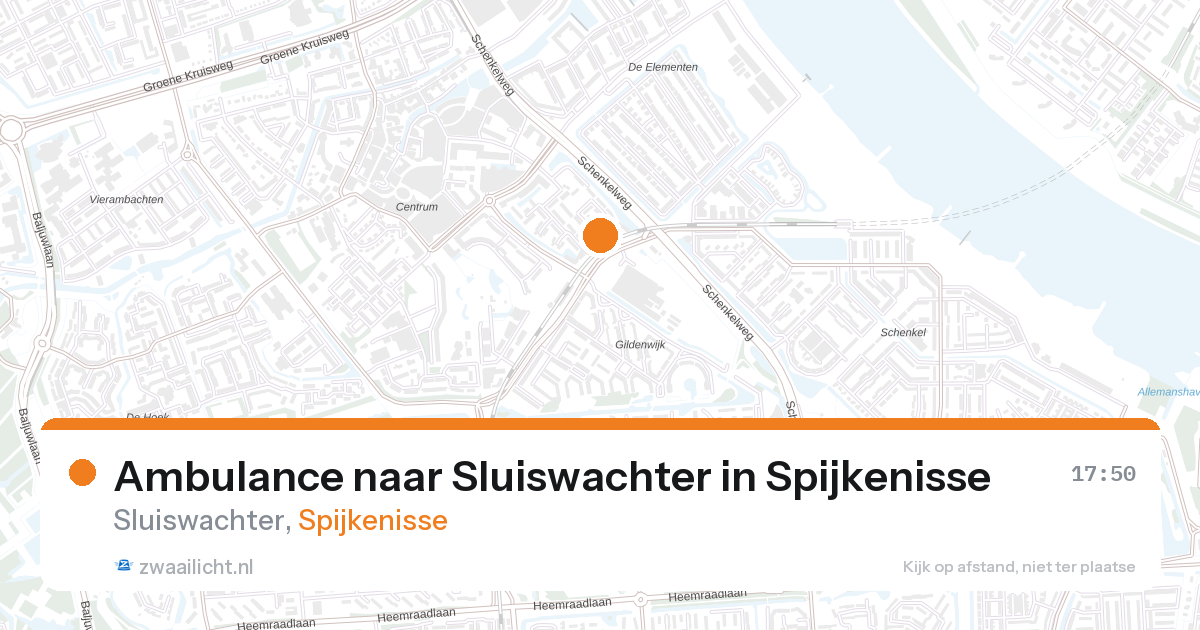 Ambulance naar Sluiswachter in Spijkenisse — 28 aug 2026