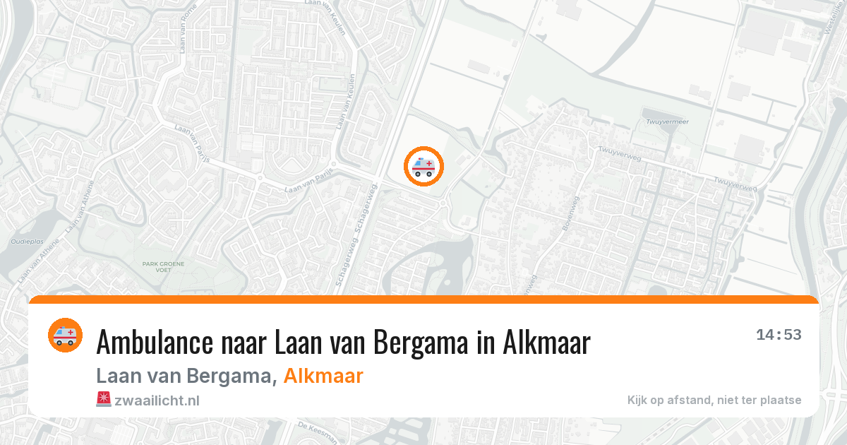 Ambulance naar Laan van Bergama in Alkmaar — 21 jul 2026