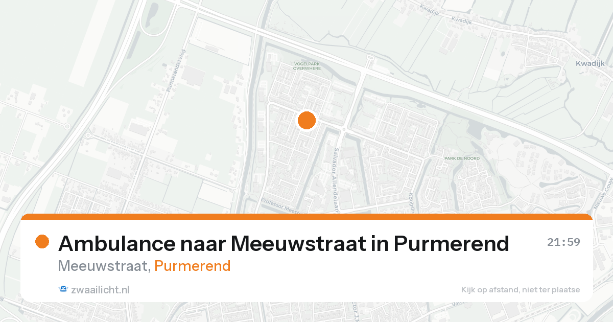 Ambulance naar Meeuwstraat in Purmerend — 17 feb 2026
