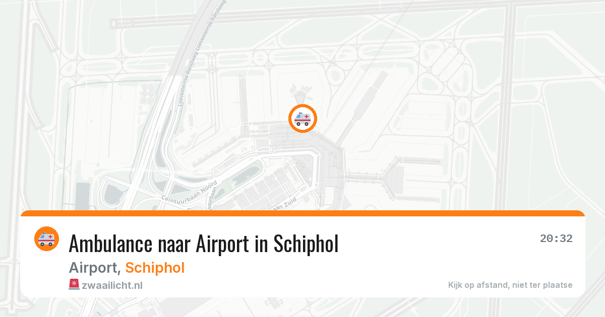 Ambulance naar Airport in Schiphol — 23 mei 2026