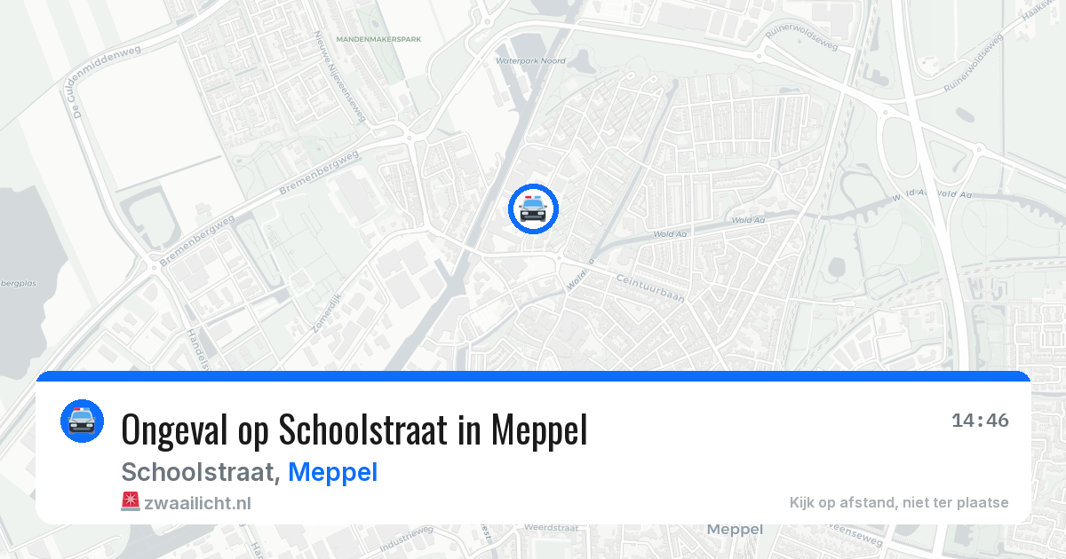 Ongeval op Schoolstraat in Meppel — 7 mei 2026
